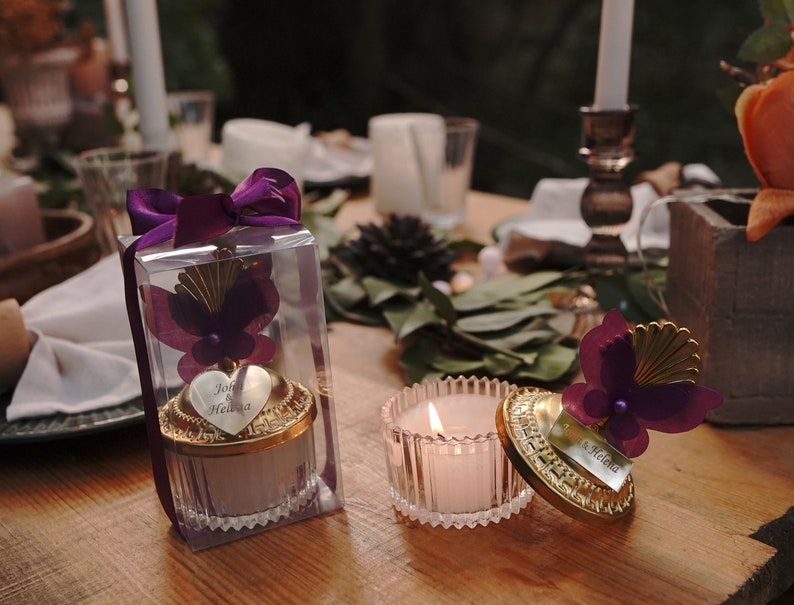 Candle Wedding Favor for Guests in Bulk Personalised Wedding Etsy
