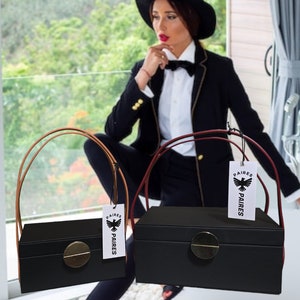 Bolso de mujer de diseño con correa burdeos