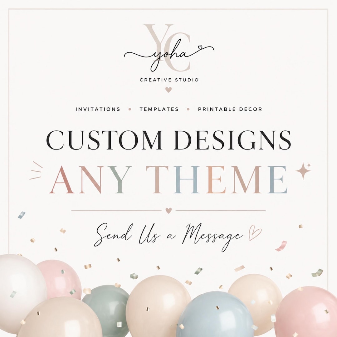 Custom Party Invitation: Personalized Birthday Invite, Any Theme, Any ...