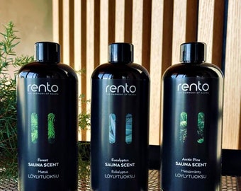 RENTO Profumo per sauna: olio essenziale finlandese (400 ml)