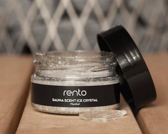 RENTO Menthol Sauna Crystals: Natural Peppermint Oil Scent (1 oz / 30g)