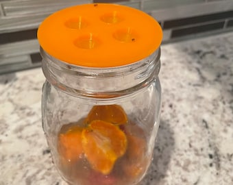 Fruit fly mason jar lid trap