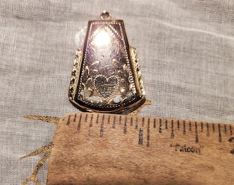 Beautiful Vintage Gold Filled Locket, Engraved Locket