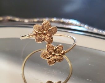 Vintage 14kt Gold Flower Ring