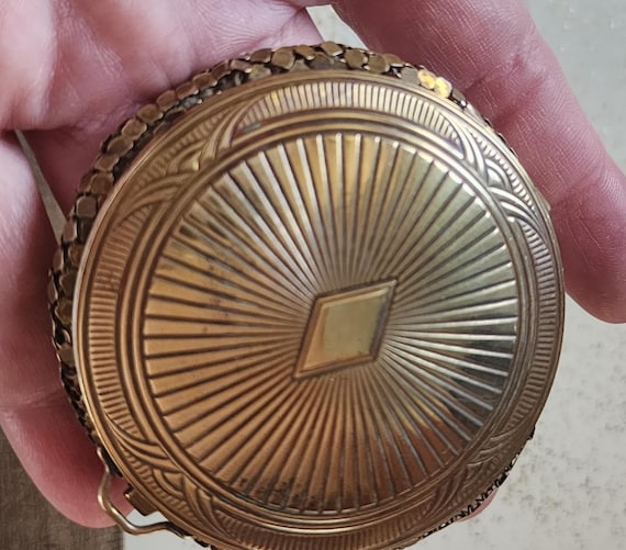 Art Deco Evans Compact, Hand Mirror