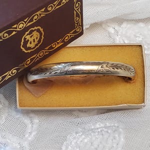 Vintage Gold Filled Armreif im viktorianischen Stil