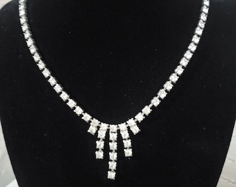 Vintage Clear Rhinestone Choker