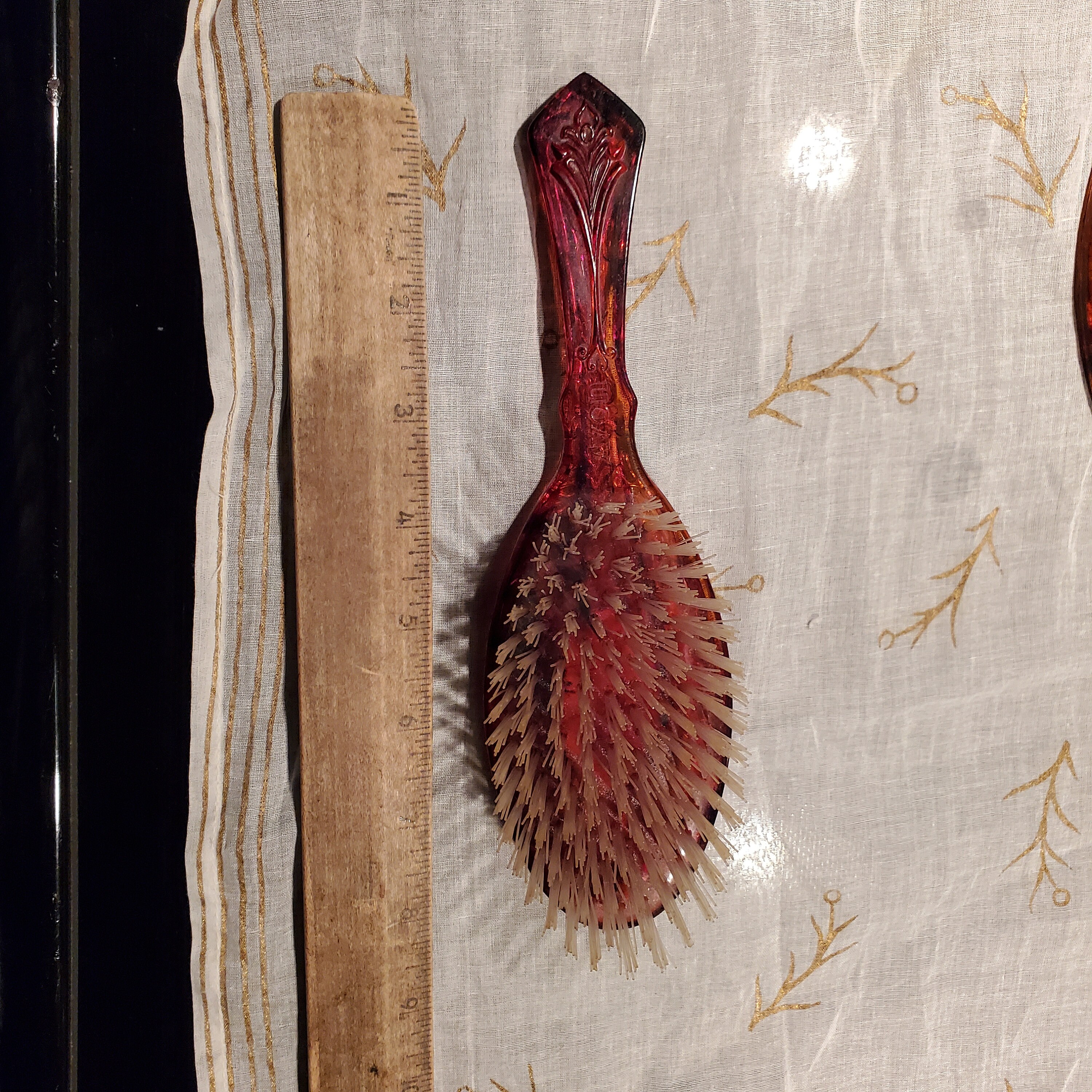 Vintage Avon Cameo Vanity Set, Avon Cameo Mirror, Avon Cameo Brush