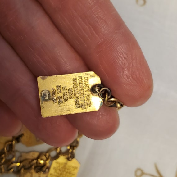 Vintage Gold Filled 4-H Charm bracelet, 4H Club C… - image 7