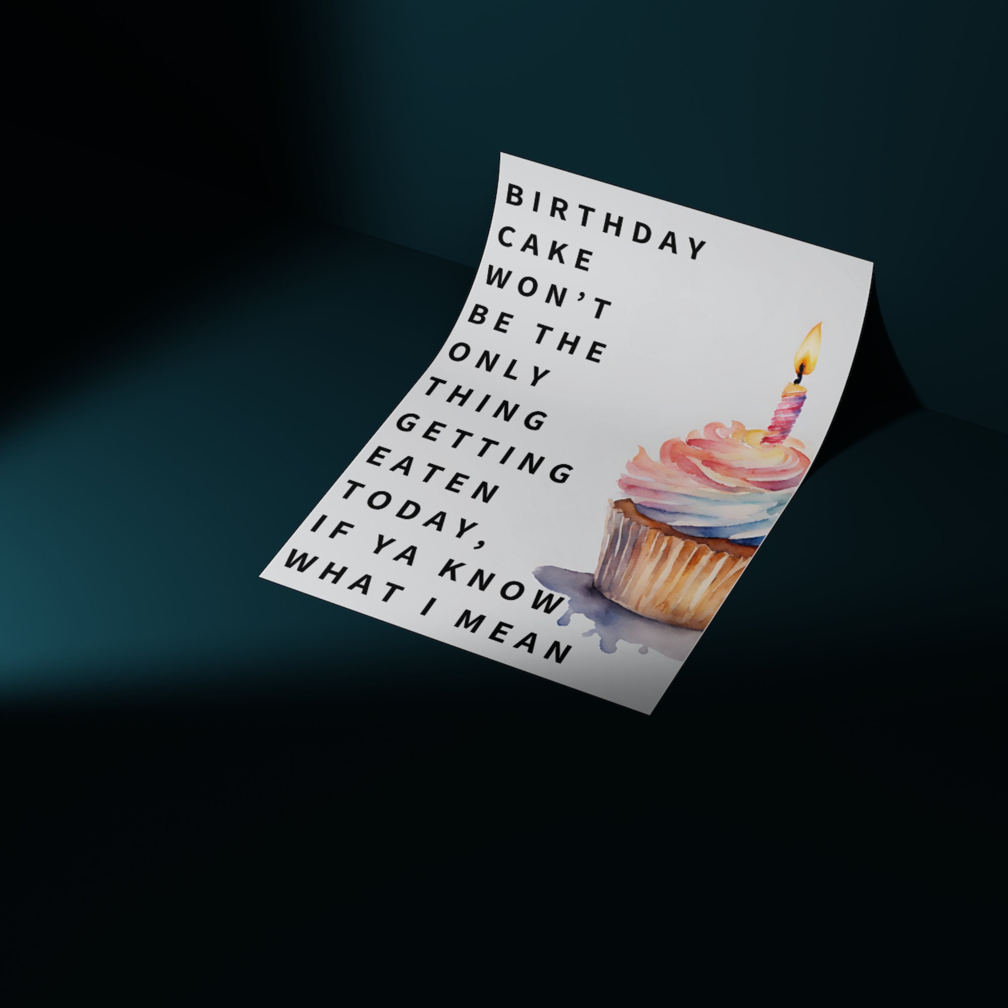 Printable Dirty Happy Birthday Greeting Card for Her, Wife, Girlfriend ...