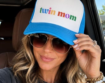 Twin Mom Hat Custom Gift for Twin Mom Gift Idea for New Mom to Be Gift for Twin Mama Birthday Gift New Mom Present Cute Mom Accessory Trendy