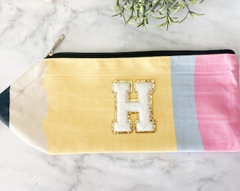 Pouch for Teacher Appreciation Gift for Teacher Custom Letter Pouch Bag for Teacher Accessories Bag Pencil Pouch Cute Personalized Gift