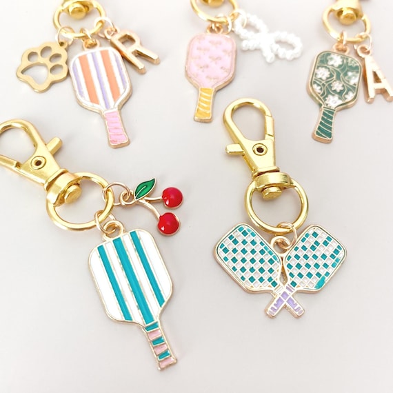 Pickleball Keychain Custom Pickleball Gift Idea for Women Pickleball Team Gift for Pickleball Lover Birthday Gift Pickleball Accessory