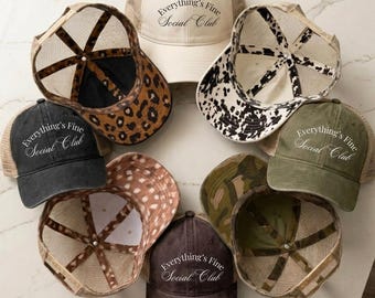 Embroidered Hat for Women Funny Hat Snap Back Cap for Beach Vacation Outfit Trendy Hat Gift for Friend Birthday Gift Idea Summer Hat Cute