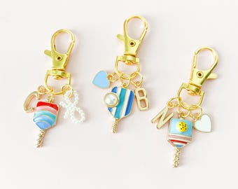Pickleball Keychain Custom Pickleball Gift Idea for Women Pickleball Team Gift for Pickleball Lover Birthday Gift Pickleball Accessory