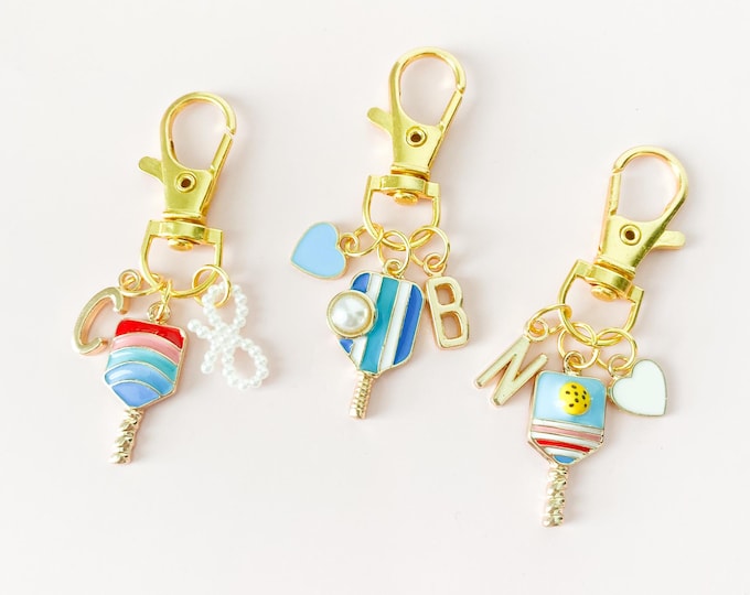 Pickleball Keychain Custom Pickleball Gift Idea for Women Pickleball Team Gift for Pickleball Lover Birthday Gift Pickleball Accessory