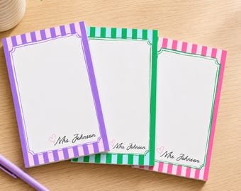 Bloco de notas adesivas personalizadas para estudantes universitários, material escolar, bloco de notas para estudo, anotações personalizadas para diretores, acessórios de mesa para secretárias e para o trabalho.
