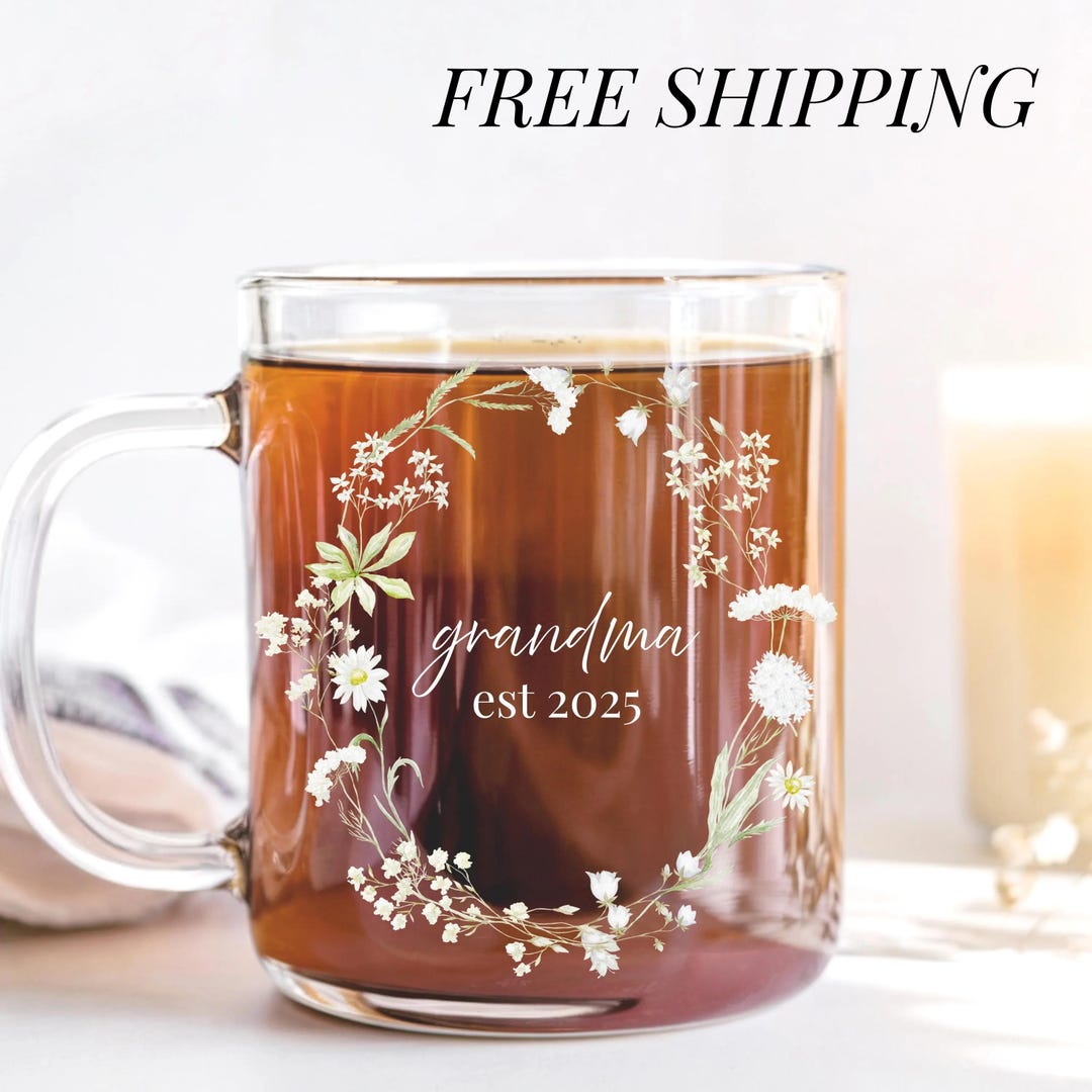 New Grandma Mug Pregnancy Announcement Mug for Grandmother to Be Gift ...