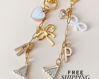 Bride in a Tini Bit Bachelorette Party Favor Keychain for Bridal Party Favor Idea Martinis and Bikinis Bag Tag Charm Accessory for Purse