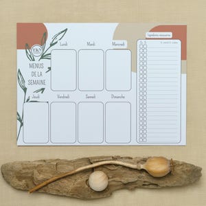 Menus de la semaine • Effaçable