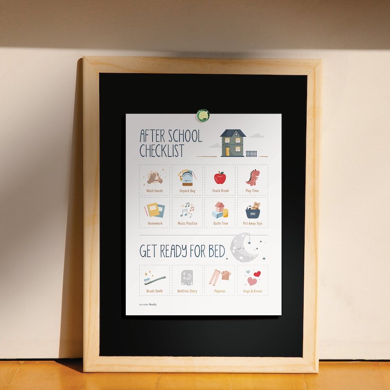 After School Routine Chart Printable Free