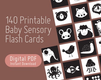 High-Contrast Baby Flashcards: Montessori Learning Set (PDF)