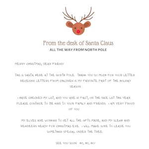 Carta de Papá Noel