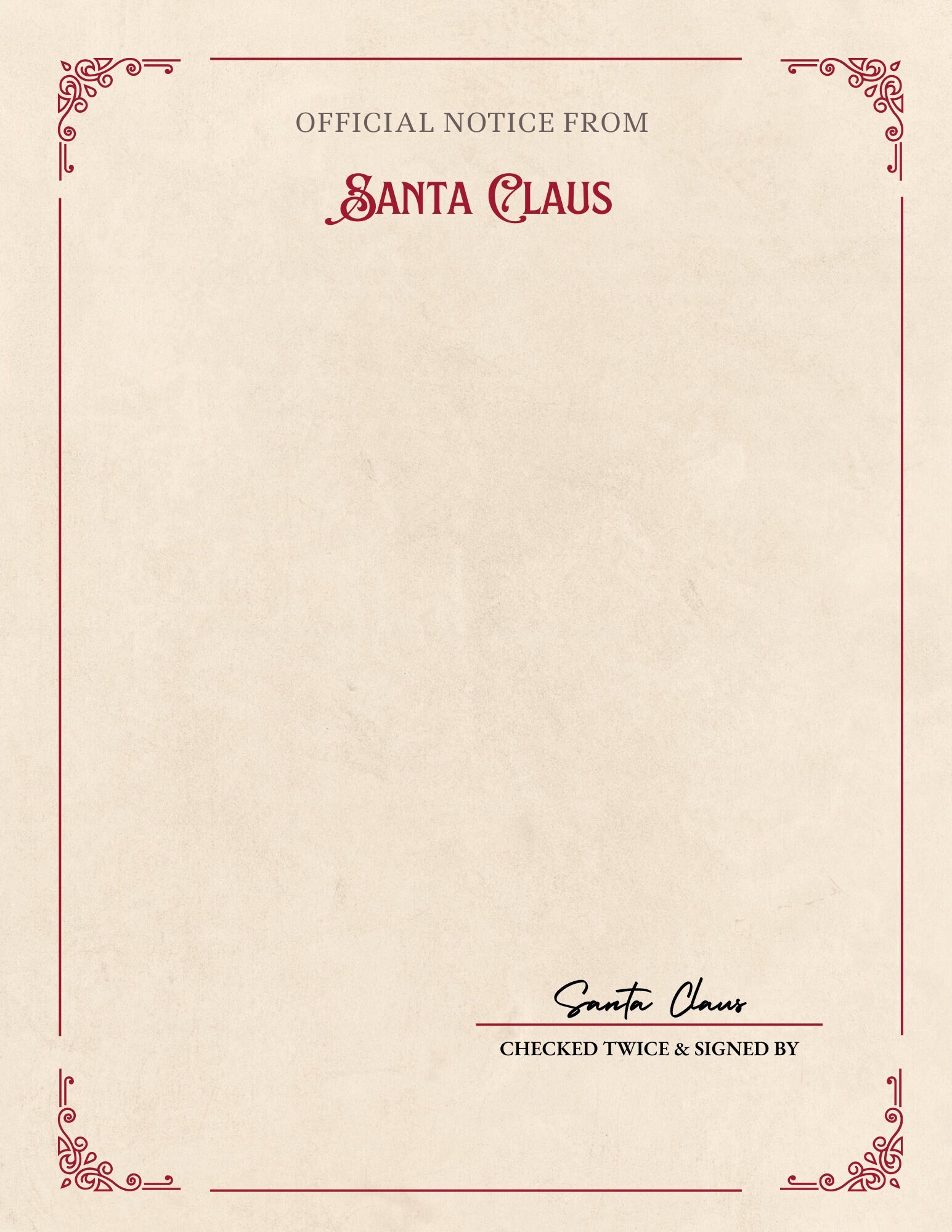 Letter From Santa-now Includes Santa's Phone Number - Etsy