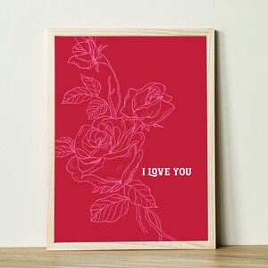 I LOVE YOU - Stampa digitale - Regalo di San Valentino
