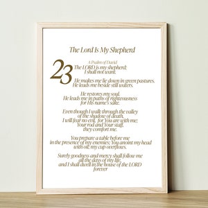The Lord is my Shepherd Verse - Psalm 23