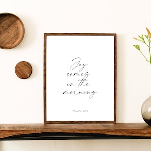 Joy Comes in the Morning - Digital Art, Modern Lettering