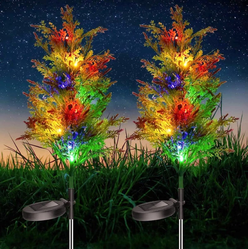 Christmas Lights Christmas Tree Outdoor Decorations 2.4ft Etsy
