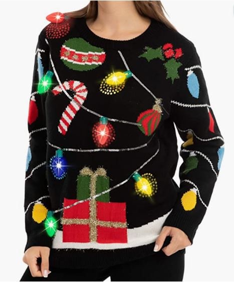 Light up Christmas Sweater - Etsy UK