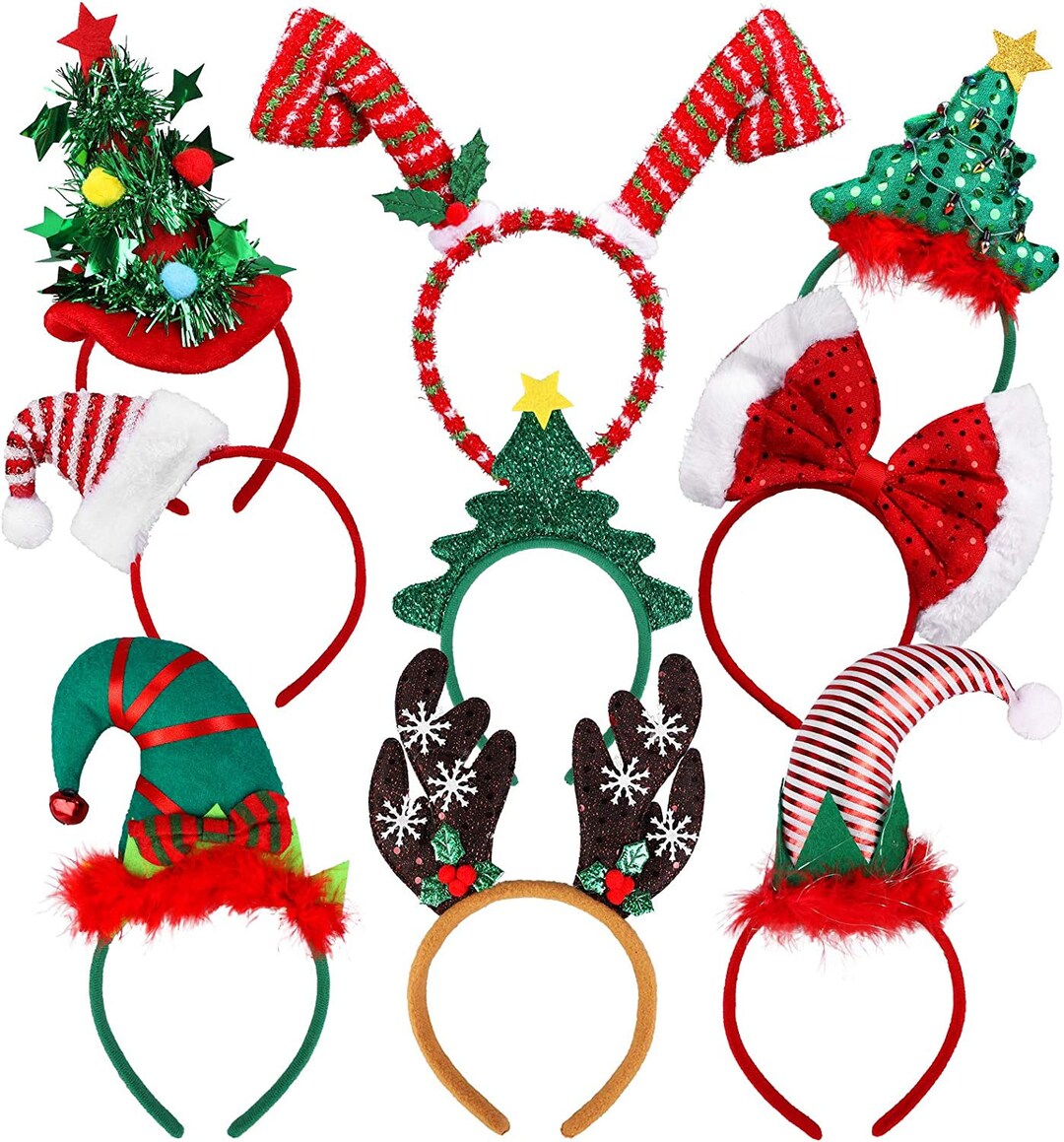 Christmas Creative Holiday Headbands Christmas Party Costume Etsy