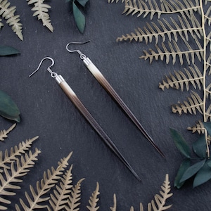 NOMADS ECHOES EARRINGS - Yellowstone earrings-Western Jewelry-Porcupine quill earrings-Beth Dutton Earring-Cowgirl Jewelry-Western Outfit