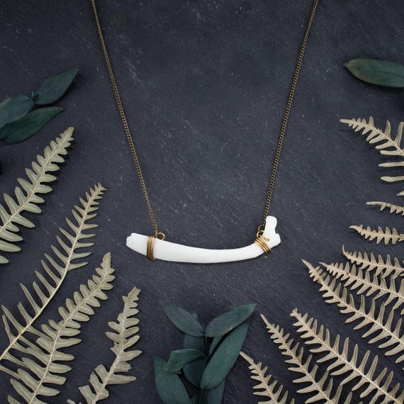 Rib's Bone Necklace | Rib Bone Necklace | Rustic Nature Jewelry - Etsy