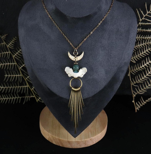 Collier En Os - Bijou Ethnique Occasion, Parfait état Selon Vendeur