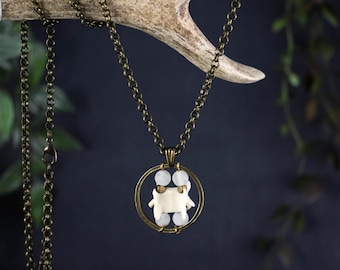 Jewelry Bone, Vertebrae Necklace, Witchy Necklace, Shaman Necklace