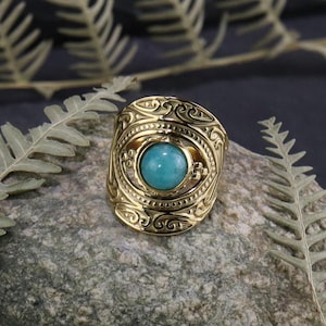GOLDEN LACE RING - stainless steel ring