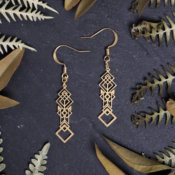 URBAN NOMAD Ethnic Earrings Bone Jewelry, Indie Earrings