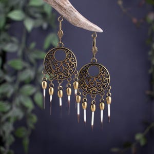 Porcupine Quill Earrings - Yellowstone earrings-Western Jewelry-Porcupine quill earrings-Beth Dutton Earring-Cowgirl Jewelry-Western Outfit