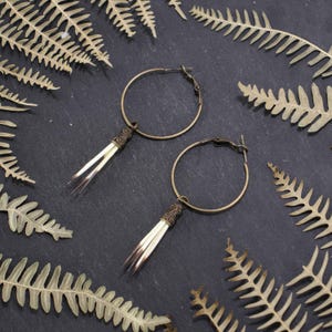 BOHO BLISS EARRINGS - Yellowstone earrings-Western Jewelry-Porcupine quill earrings-Beth Dutton Earring-Cowgirl Jewelry-Western Outfit
