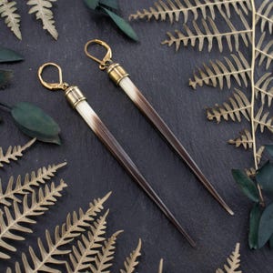NOMADIC ELEGANCE EARRINGS - Yellowstone earrings-Western Jewelry-Porcupine quill earrings-Beth Dutton Earring-Cowgirl Jewelry-Western Outfit