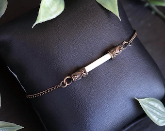 Pure Essence Bracelet | White Quill Bracelet | Rustic Nature Jewelry
