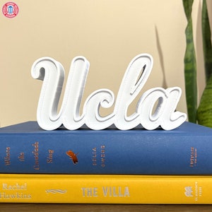 UCLA Logo Block Letter Shelf Decor - University of California Los Angeles | 3D Printed