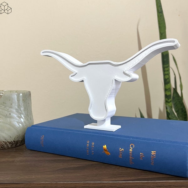 UT Longhorn University of Texas Home Shelf Decor | 3D Printed