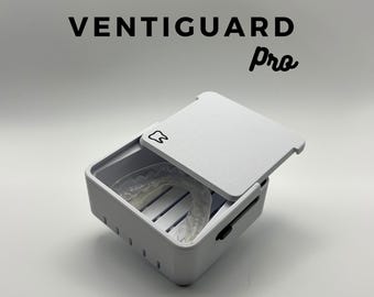 Slim Retainer Holder With Vent Holes | Portable Night Guard Case With Magnetic Closure Small Portable Retainer Case For Travel Thin Aligner Case Compatible With Invisalign Pastel Blue