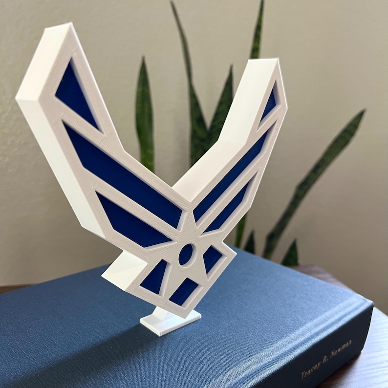 US Air Force Logo Block Letter Shelf Decor | 3D Printed - Etsy