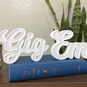 Texas A&M Gig Em Block Letter Shelf Decor | 3D printed