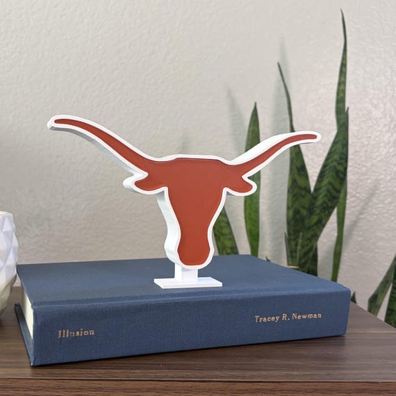 UT Longhorn University of Texas Home Shelf Decor | Official CLC Licensed 3D Printed Decor